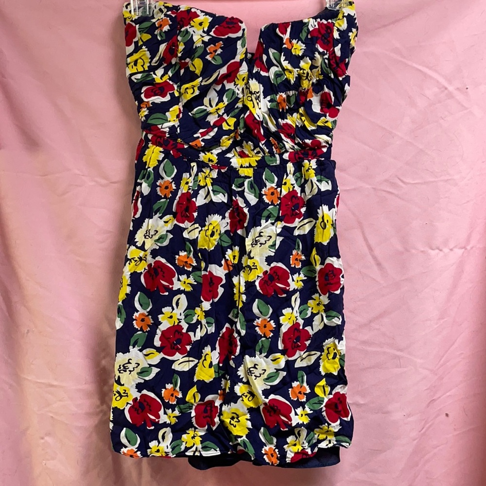 Floral Strapless Dress